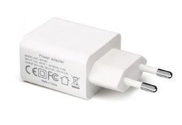 CoreParts Adaptador de Corriente 12W Blanco con Carga Rápida QC 3.0 y Cable MicroUSB