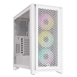Corsair ICUE 4000D RGB Airflow CC9011241WW Torre Central con 3 AF120 RGB Elite Fans Blancos