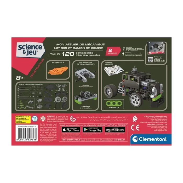 Clementoni AAAMR61632 Taller Mecánico HOT ROD y Camiones