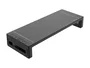Equip Soporte para Monitor 650883 - Escritorio, 1 Pantalla hasta 25 kg, Negro, con USB 3.2 Gen 1 y Cajón