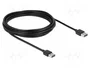 DeLOCK Cable USB 2.0 A a USB A de 5 m, Negro