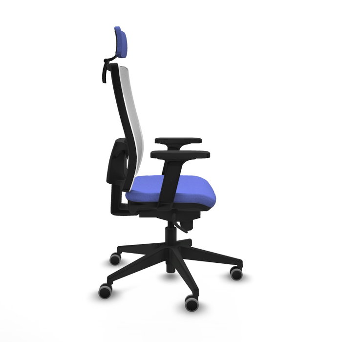 PIQUERAS Y CRESPO Silla de oficina Horna con mecanismo Sincro, Azul claro y Blanco PIQUERAS Y CRESPO Silla de oficina Horna con mecanismo Sincro, Azul claro y Blanco