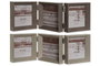 DKD Home Decor Set de 3 Marcos para Fotos 10x10 con Cristal, Surtido Beige y Marrón