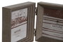 DKD Home Decor Marco de Fotos 10x10 Beige y Marron Urban Set de 3 Piezas