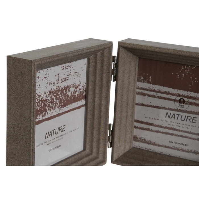 DKD Home Decor Set de 3 Marcos para Fotos 10x10 con Cristal, Surtido Beige y Marrón DKD Home Decor Set de 3 Marcos para Fotos 10x10 con Cristal, Surtido Beige y Marrón