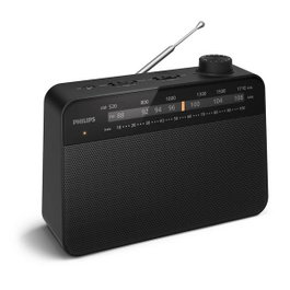 Philips Radio Portátil Analógica TAR2509/10 Negro
