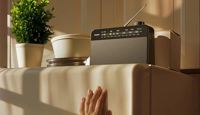 Philips TAR2509/10 Radio Portátil Analógica con Sintonía AM/FM, Pantalla Analógica, Salida para Auriculares 3.5 mm y Color Negro