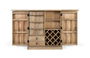 Giner y Colomer Mueble Bar con 2 Puertas, Madera de Mango, Color Natural, 11x42 cm