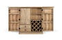 Giner y Colomer Mueble Bar con 2 Puertas, Madera de Mango, Color Natural, 11x42 cm