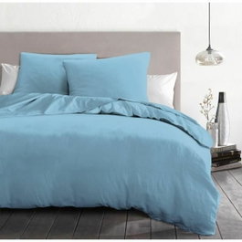 Home Linge Passion Juego de edredón de 3 piezas - Azul cielo - 240 x 260 cm