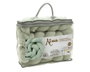 KioKids Trenza Decorativa Verde para Cuna Barrera Acolchada Bebé +0 Meses Poliéster y Spandex