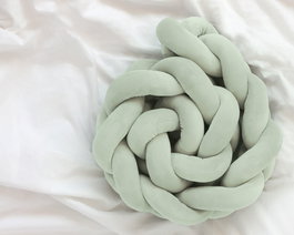 KioKids Trenza Decorativa Verde para Cuna Barrera Acolchada Bebé +0 Meses Poliéster y Spandex