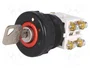 PROMET Interruptor Rotativo con Llave 30mm Rojo