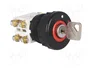 PROMET Interruptor Rotativo con Llave 30mm Rojo