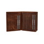 Zoozie Bags Reynosa Crazy Cartera para Hombre de Piel Auténtica Color Tostado