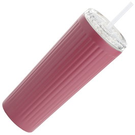 Day Mug Térmico con pajita 700 ml Acero inoxidable Silicona Plástico Colores surtidos