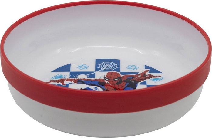 Licensing Cuenco Premium Bicolor Antideslizante Spiderman
