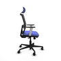 PIQUERAS Y CRESPO Silla de oficina Yunquera con mecanismo Sincro/Traslack Azul claro y Negro