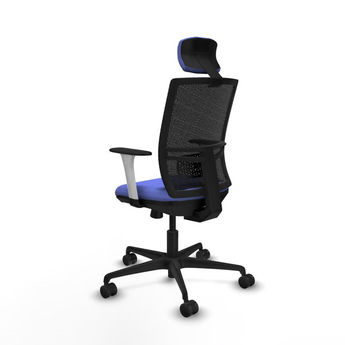 PIQUERAS Y CRESPO Silla de oficina Yunquera con mecanismo Sincro/Traslack Azul claro y Negro PIQUERAS Y CRESPO Silla de oficina Yunquera con mecanismo Sincro/Traslack Azul claro y Negro