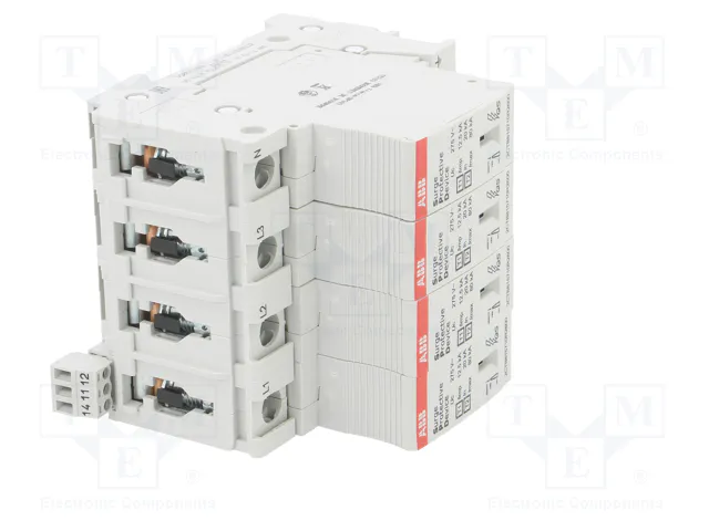 ABB OVR T1-T2 4L 12.5-275S P TS QS Limitador de sobretensiones Tipo 1+2 de 4 polos