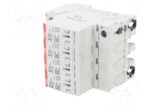 ABB OVR T1-T2 4L 12.5-275S P TS QS Limitador de sobretensiones Tipo 1+2 de 4 polos