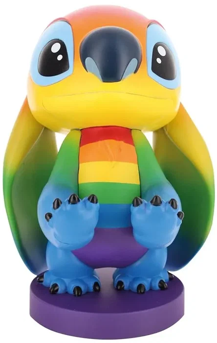 EXQUISITE GAMING Soporte Cable Guy Stitch Pride Disney 20cm