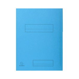 Exacompta Pack de 50 subcarpetas de 2 solapas azul claro para A4