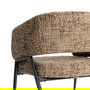 Sillón Jaspeado Marrón Tejido-Metal 71 X 70 X 75 cm (Set de 2)
