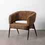 Sillón Jaspeado Marrón Tejido-Metal 71 X 70 X 75 cm (Set de 2)