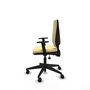 PIQUERAS Y CRESPO Silla de oficina Elche, Similpiel Crema, Mecanismo Asincro, Brazos 1D, Base Negra