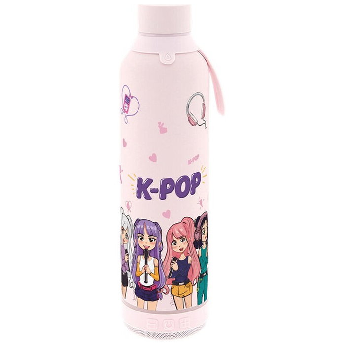 LOVELY STORY Botella térmica con altavoz Pink K-Pop 600ml LOVELY STORY Botella térmica con altavoz Pink K-Pop 600ml