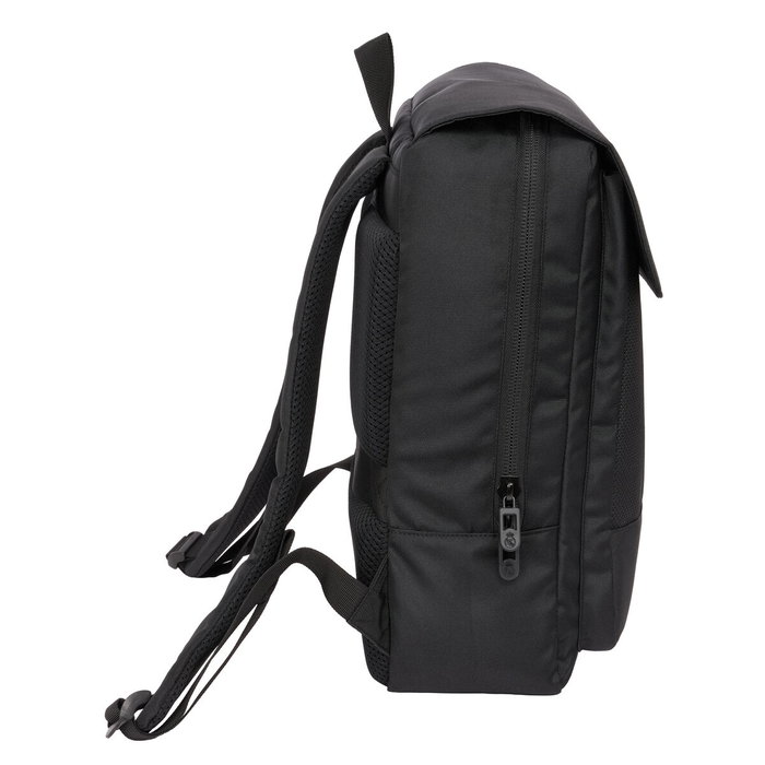 Safta Mochila Premium Real Madrid con Solapa para Portátil de 13,3'' y USB