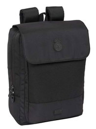 Safta Mochila con Solapa Portátil 13,3'' + USB Real Madrid Premium 29x39x12 cm