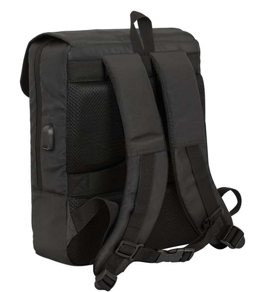 Safta Mochila con Solapa Portátil 13,3'' + USB Real Madrid Premium 29x39x12 cm Safta Mochila con Solapa Portátil 13,3'' + USB Real Madrid Premium 29x39x12 cm