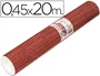 Aironfix 67183 Rollo Adhesivo de Papel Plastificado Autoadhesivo para Forrar, Madera Oscuro, 20 m x 45 cm, para Superficies de Madera, Metal, Paredes, Hogar y Manualidades