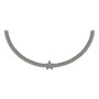 Guess UBN28010 Collar de Acero Plateado Mix & Mesh