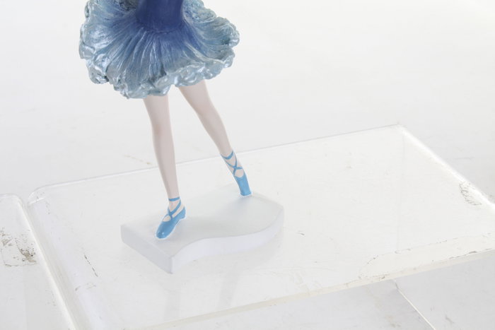 DKD Home Decor Figura de Bailarina Azul en Resina DKD Home Decor Figura de Bailarina Azul en Resina