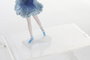 DKD Home Decor Figura de Bailarina Azul en Resina