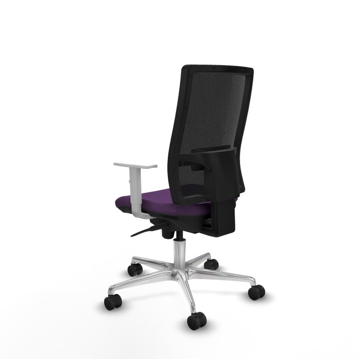 PIQUERAS Y CRESPO Silla de oficina Horna con mecanismo Sincro, Morado y Negro