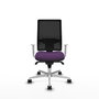 PIQUERAS Y CRESPO Silla de oficina Horna con mecanismo Sincro, Morado y Negro