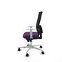 PIQUERAS Y CRESPO Silla de oficina Horna con mecanismo Sincro, Morado y Negro