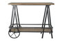 DKD Home Decor Consola Vintage Natural Negro 45 x 81 x 100 cm