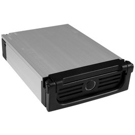 ICY BOX Panel de Instalación de Aluminio IB-138SK-B para HDD 3.5" Hot-swap, Color Negro, Dimensiones 118 x 170 x 36 mm