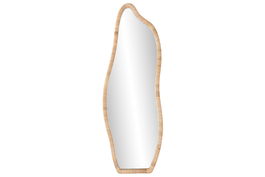 DKD Home Decor Espejo Scandi 4 x 150 x 52.5 cm Ratán y Cristal Natural