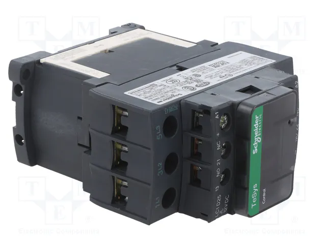 Schneider Electric LC1D25JL Contactor TeSys D 3-polar 25A 12VDC Schneider Electric LC1D25JL Contactor TeSys D 3-polar 25A 12VDC