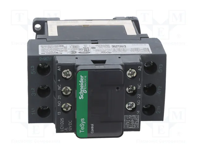 Schneider Electric LC1D25JL Contactor TeSys D 3-polar 25A 12VDC Schneider Electric LC1D25JL Contactor TeSys D 3-polar 25A 12VDC
