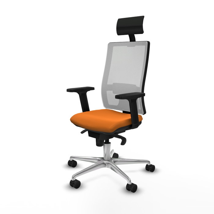 PIQUERAS Y CRESPO Silla de oficina Horna Naranja y Blanco PIQUERAS Y CRESPO Silla de oficina Horna Naranja y Blanco