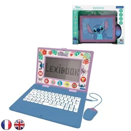 Lexibook Ordenador Educativo Stitch AAAMW25468 Bilingüe EN/FR 170 Actividades 7 Categorías Educativas
