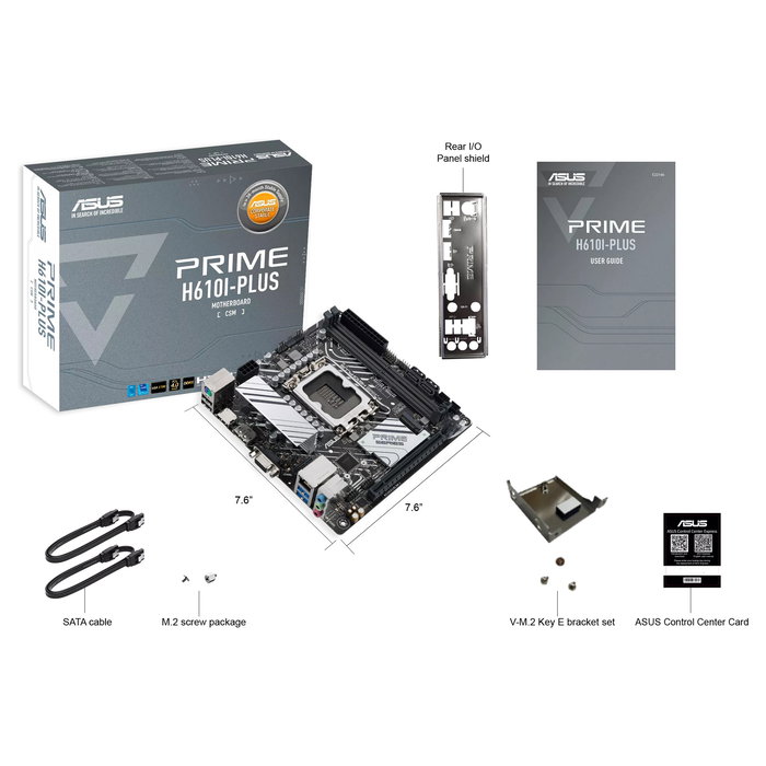 ASUS PRIME H610I-PLUS-CSM Placa Base, Intel LGA 1700, DDR5, mATX