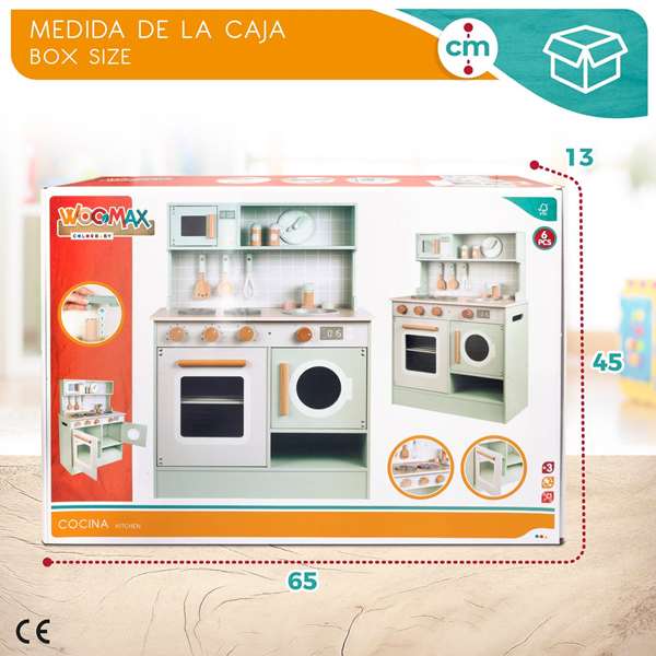 Womax Cocina de Madera 60x30x83 cm
